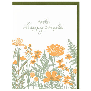 Field Of Flowers Wedding Card By Smudge Ink