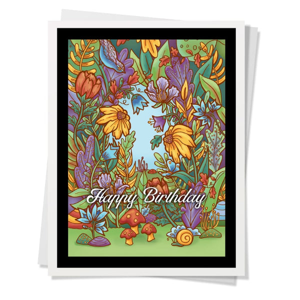 Floral Garden Birthday Card By Design Corner