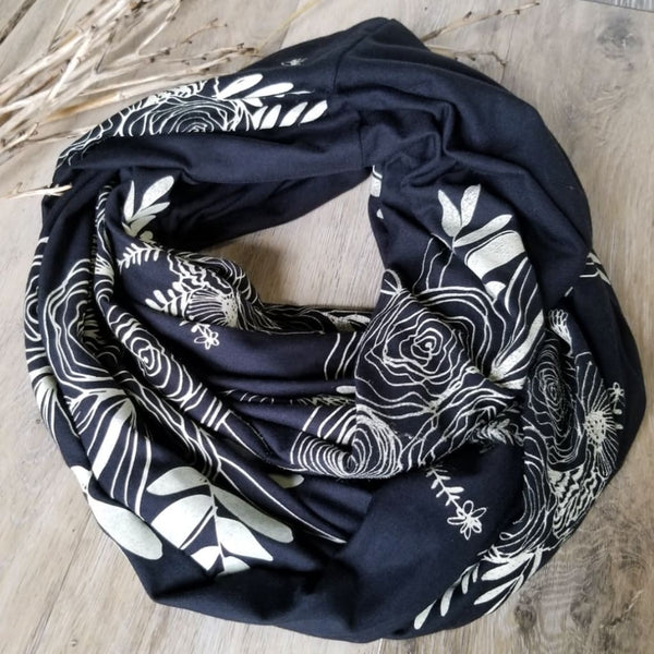 Floral Infinity Scarf By Poison Pear