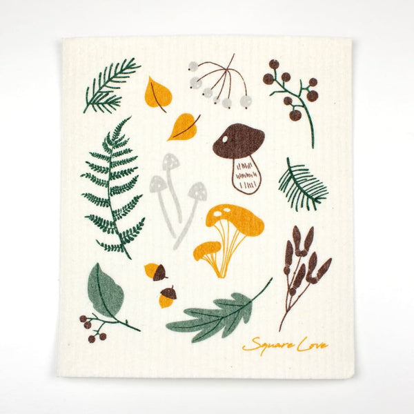 Forest Harvest Swedish Dish Cloth By Square Love