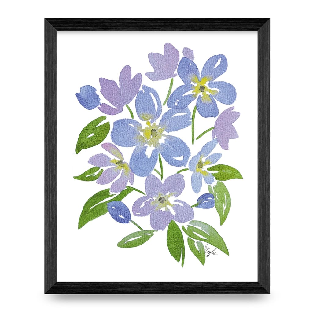 Forget-Me-Nots Top Shelf 8x10 Print By Designs