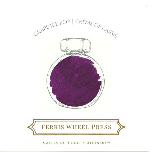 Fountain Pen Ink 38ml - Grape Ice Pop By Ferris Wheel Press