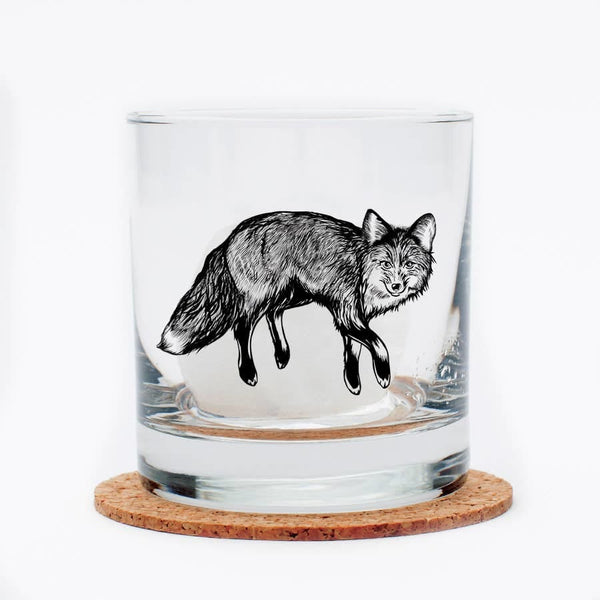 Fox Rocks Glass By Counter Couture