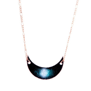 Galaxy Crescent Moon Necklace By Aflame Creations Jewelry