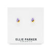 Gold Accent Teardrop Studs (various colours) By Ellie Parker