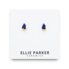 Gold Accent Teardrop Studs (various colours) By Ellie Parker