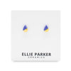 Gold Accent Teardrop Studs (various colours) By Ellie Parker