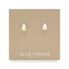 Gold Accent Teardrop Studs (various colours) By Ellie Parker