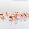 Gold Accent Triangle Studs (various colours) By Ellie Parker