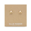 Gold Accent Triangle Studs (various colours) By Ellie Parker