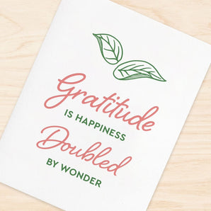 Gratitude Wonder Card 5 Pack By Inkwell Originals