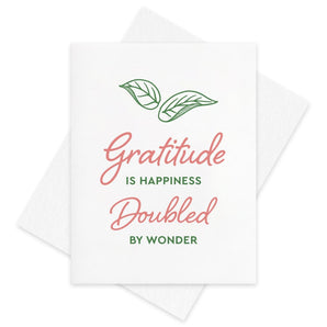Gratitude Wonder Card By Inkwell Originals