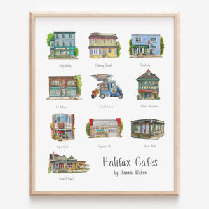 Halifax Cafes 11x14 Print By Janna Wilton Art
