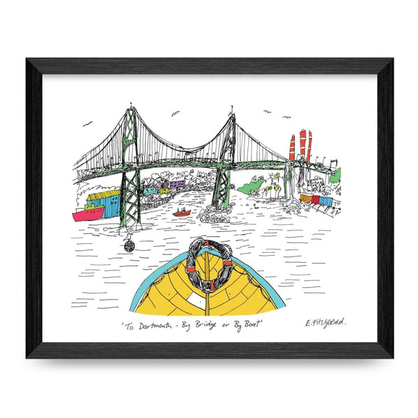 Halifax-Dartmouth Bridge 8.5x11 Print By Emma FitzGerald Art