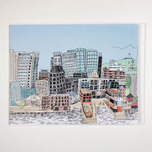 Halifax Skyline Card By Emma FitzGerald Art & Design