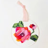 Handpainted Acrylic Floral Ornament (various designs)