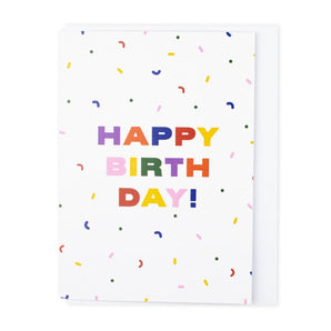Happy Birthday Confetti Card By Bestie
