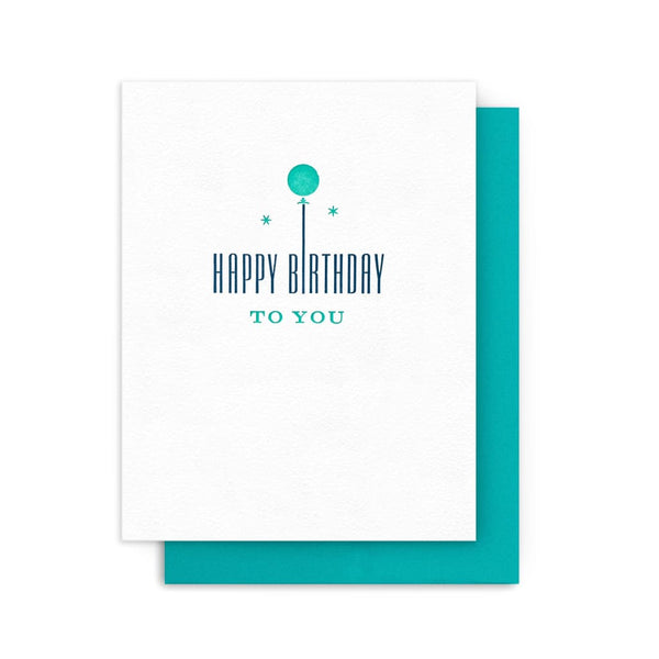 Happy Birthday To You Balloon Card By Arquoise Press
