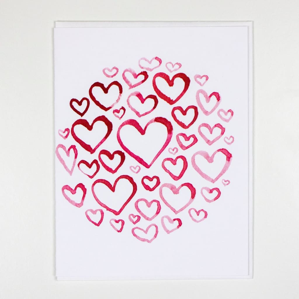 Heart Cluster Card By Little Foible