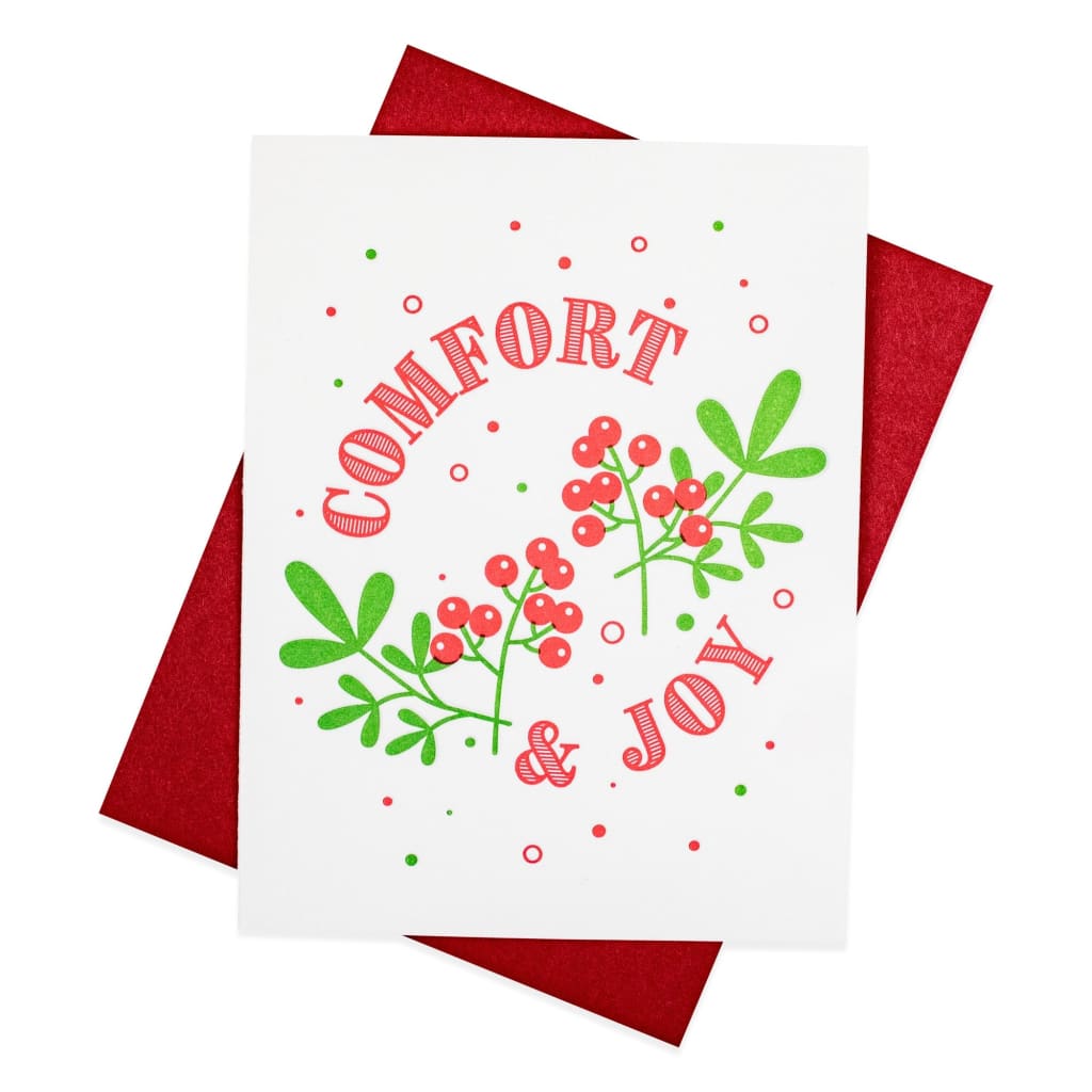 Holly & Berries Card 5 Pack By Inkwell Originals