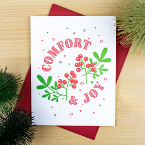 Holly & Berries Card 5 Pack By Inkwell Originals