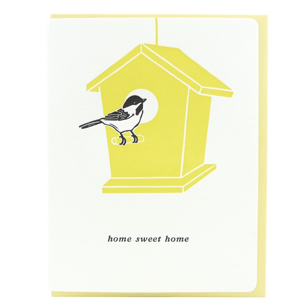 Home Sweet Chickadee Card By Dogwood Letterpress