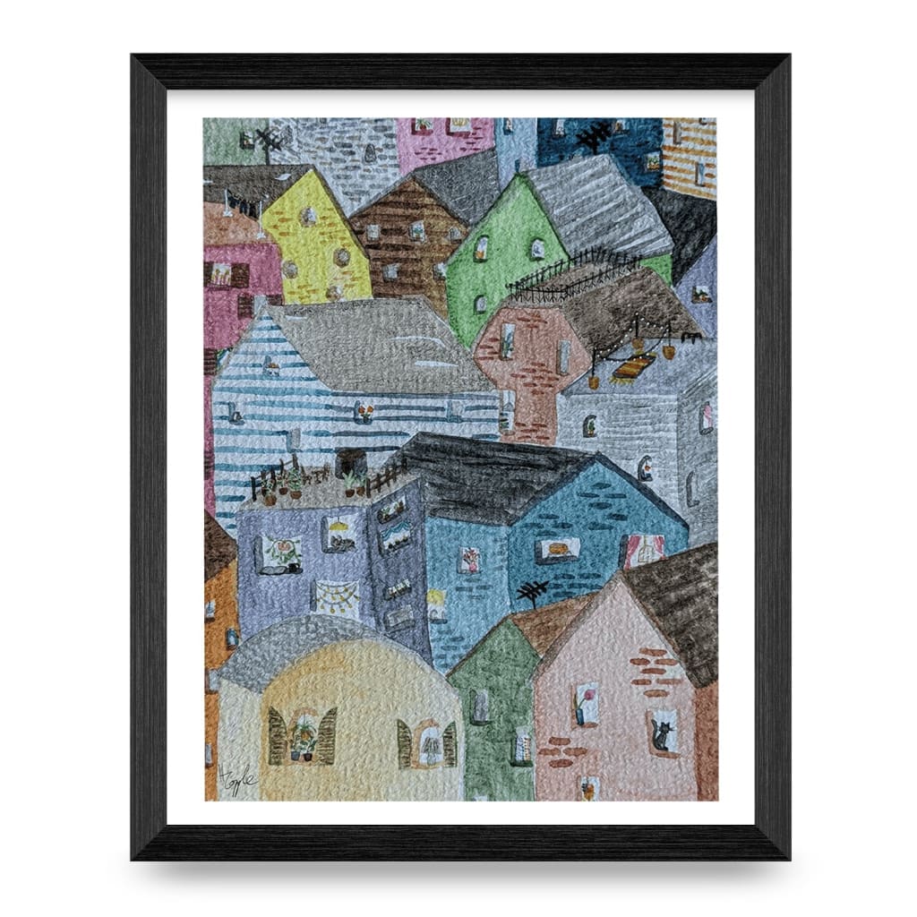 Housescapes Top Shelf 8x10 Print By Designs
