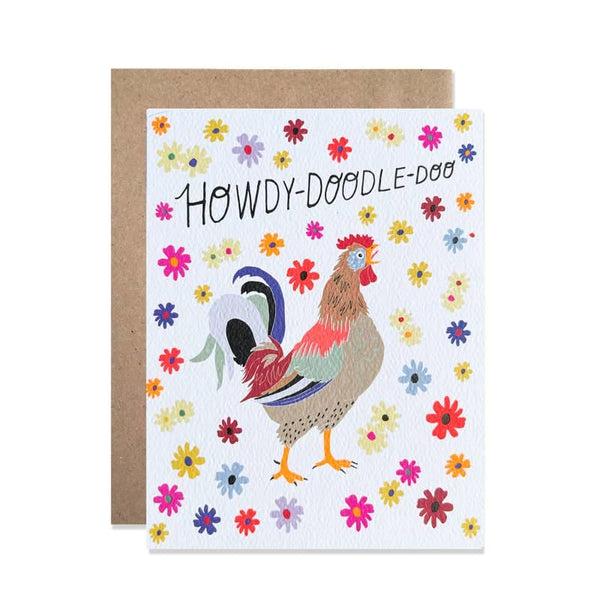 Howdy Doodle Doo Card By Hartland Cards