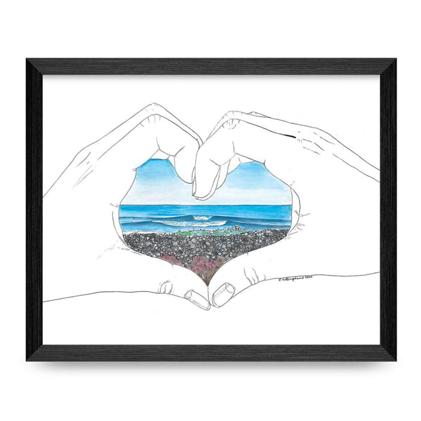 I Love The Ocean 8.5x11 Print By Fine Art Erin Hollingshead