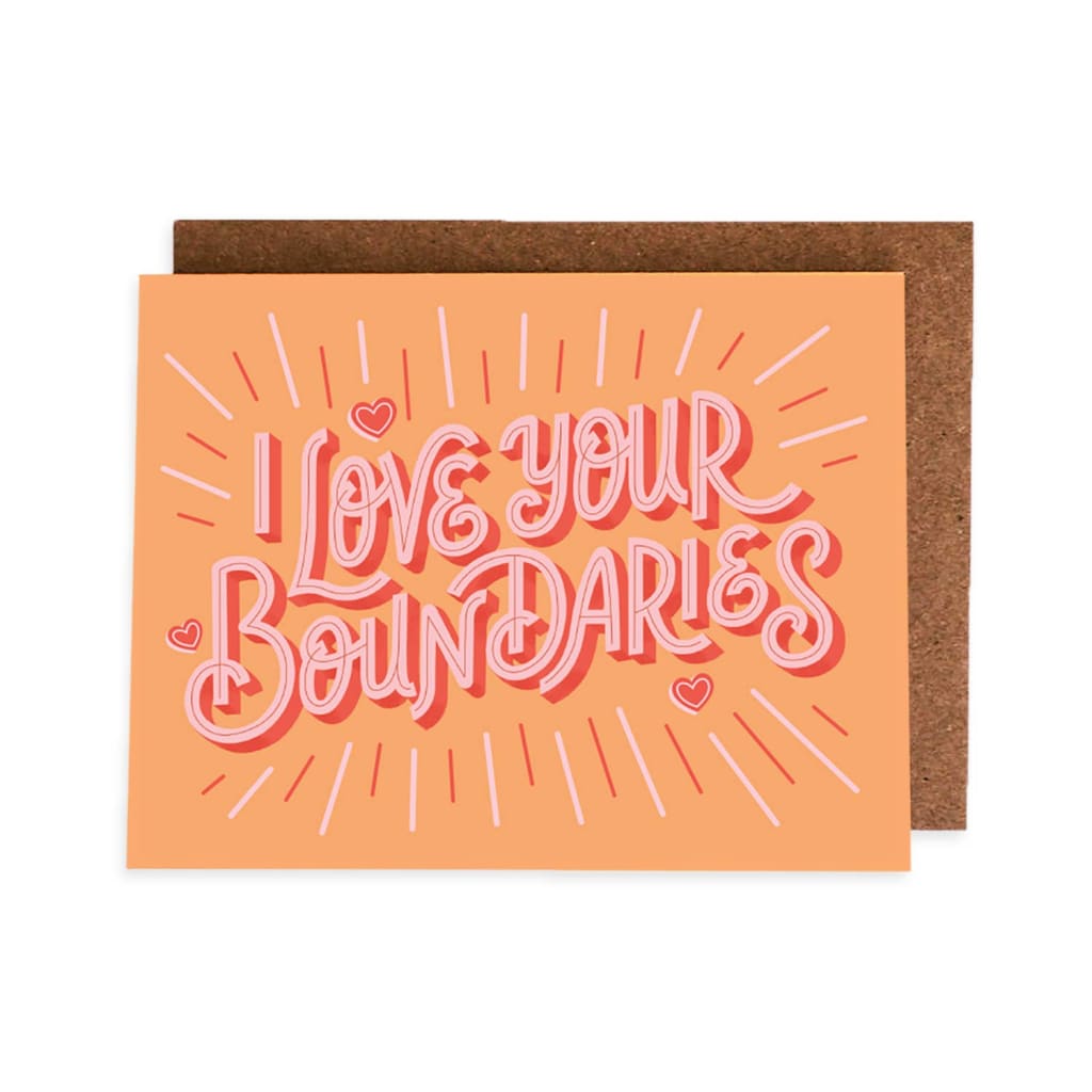 SALE - I Love Your Boundaries Card By Free Period Press