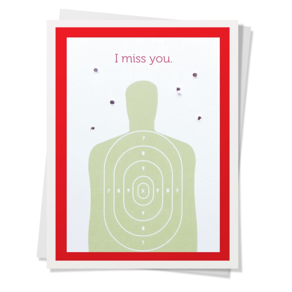 I Miss You Target Card By Design Corner
