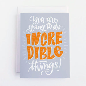 Incredible Things Card By Pedaller Designs
