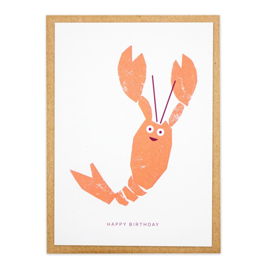 Kautzi Lobster Birthday Card
