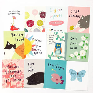 Kindness Postcard Set (12) By Honeyberry Studios
