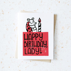 Lady Bug Birthday Card By Hop & Flop