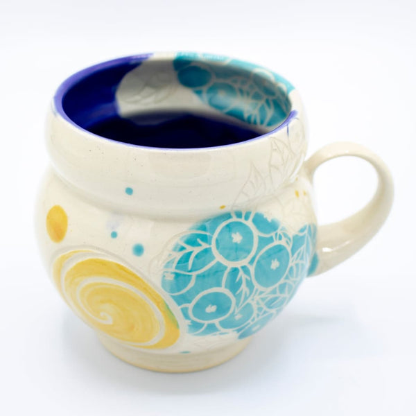Large Round Blueberry Mug (various styles) By Deep Harbour