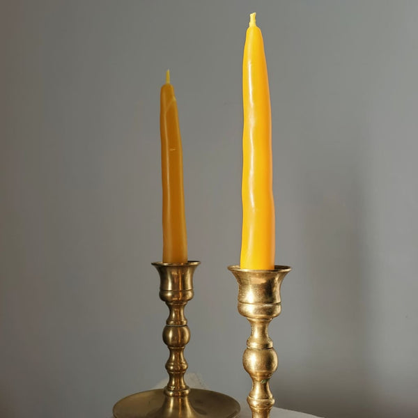 Large Taper Paired Beeswax Candles By Horsman’s Hearth
