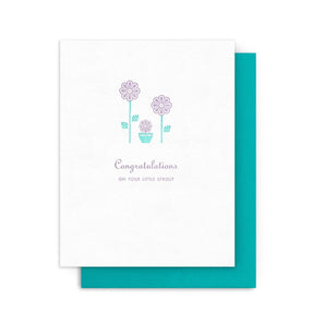 Little Sprout Congratulations Card By Arquoise Press