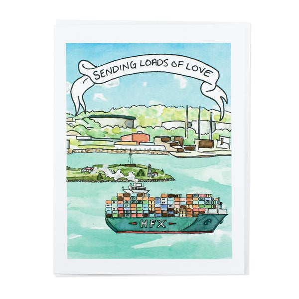 Loads of Love Container Ship Card By Bard
