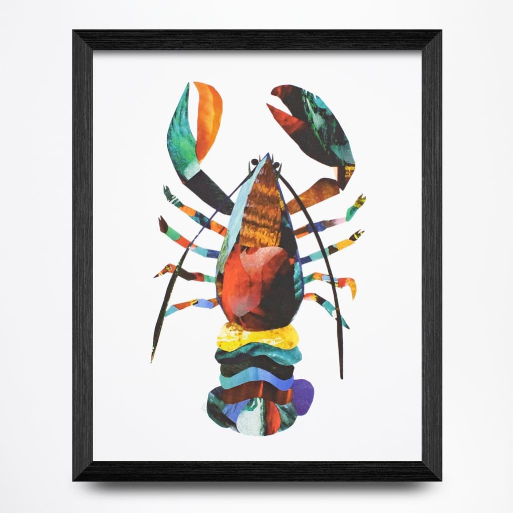 Lobster Collage 8.5x11 Print By A. K. Doak