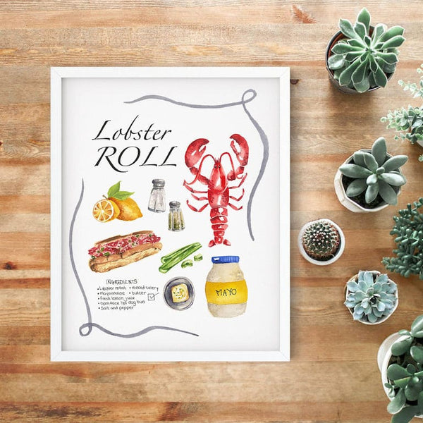 Lobster Roll 11x14 Print By Janna Wilton Art