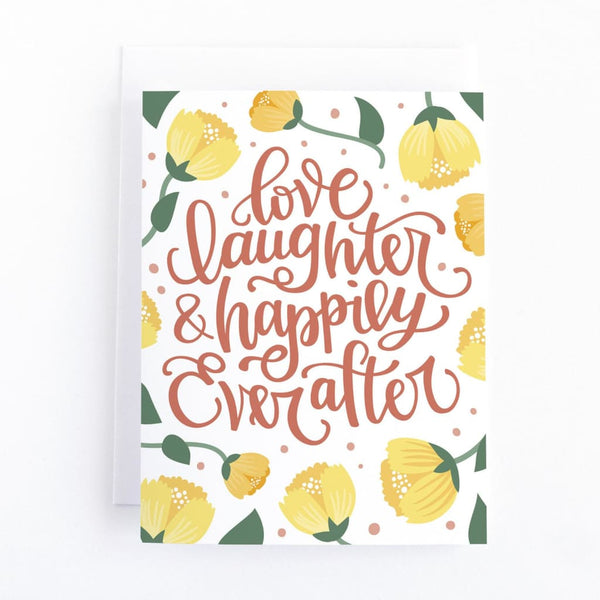 Love Laughter & Happily Ever After Card By Pedaller Designs