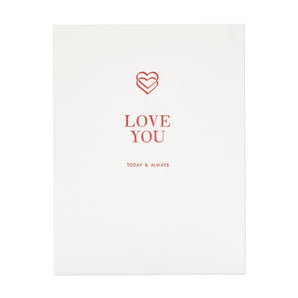 Love You Today & Always Card By Arquoise Press