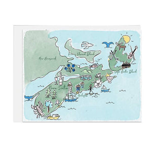 Map of Nova Scotia Seed Card By Jill & Jack Paper