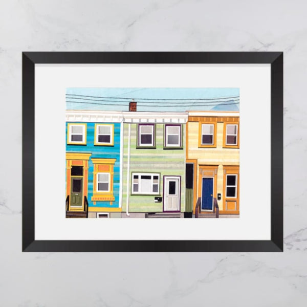 May Street House Collage 8x10 Print By Andrea Crouse Paper