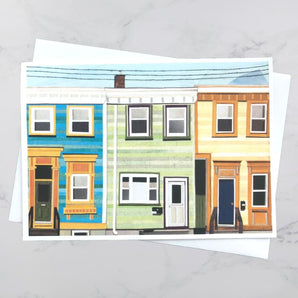 May Street House Collage Card By Andrea Crouse Paper