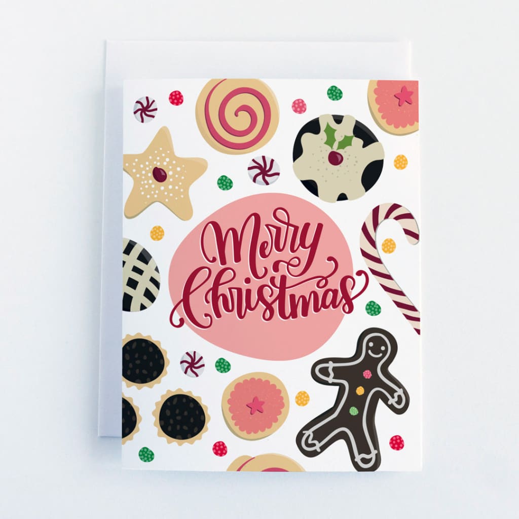 Merry Christmas Cookies Card By Pedaller Designs