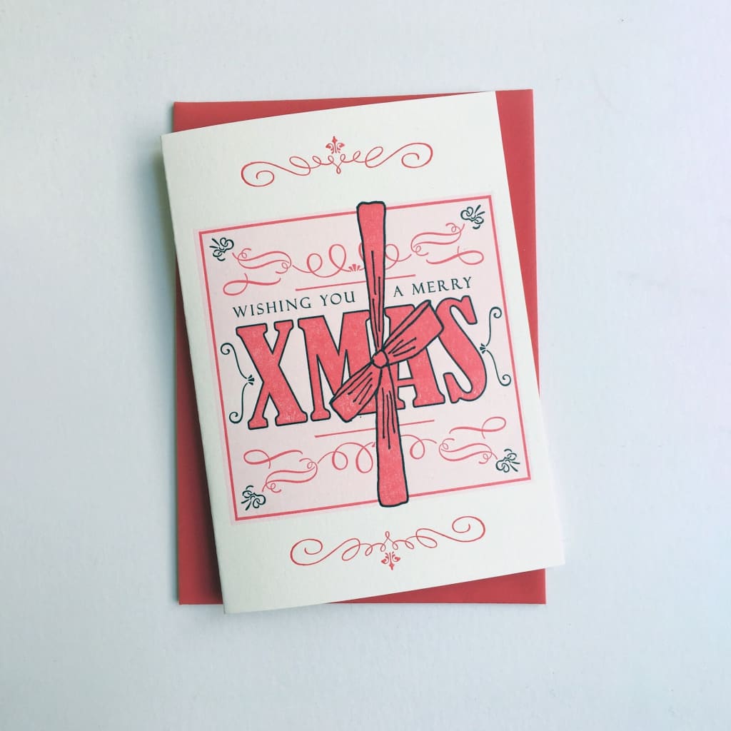 Merry Xmas Package Card By The Little Paper House Press