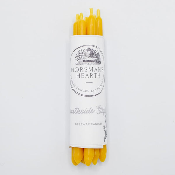 Mini Taper Beeswax Candles Pack (8) By Horsman’s Hearth
