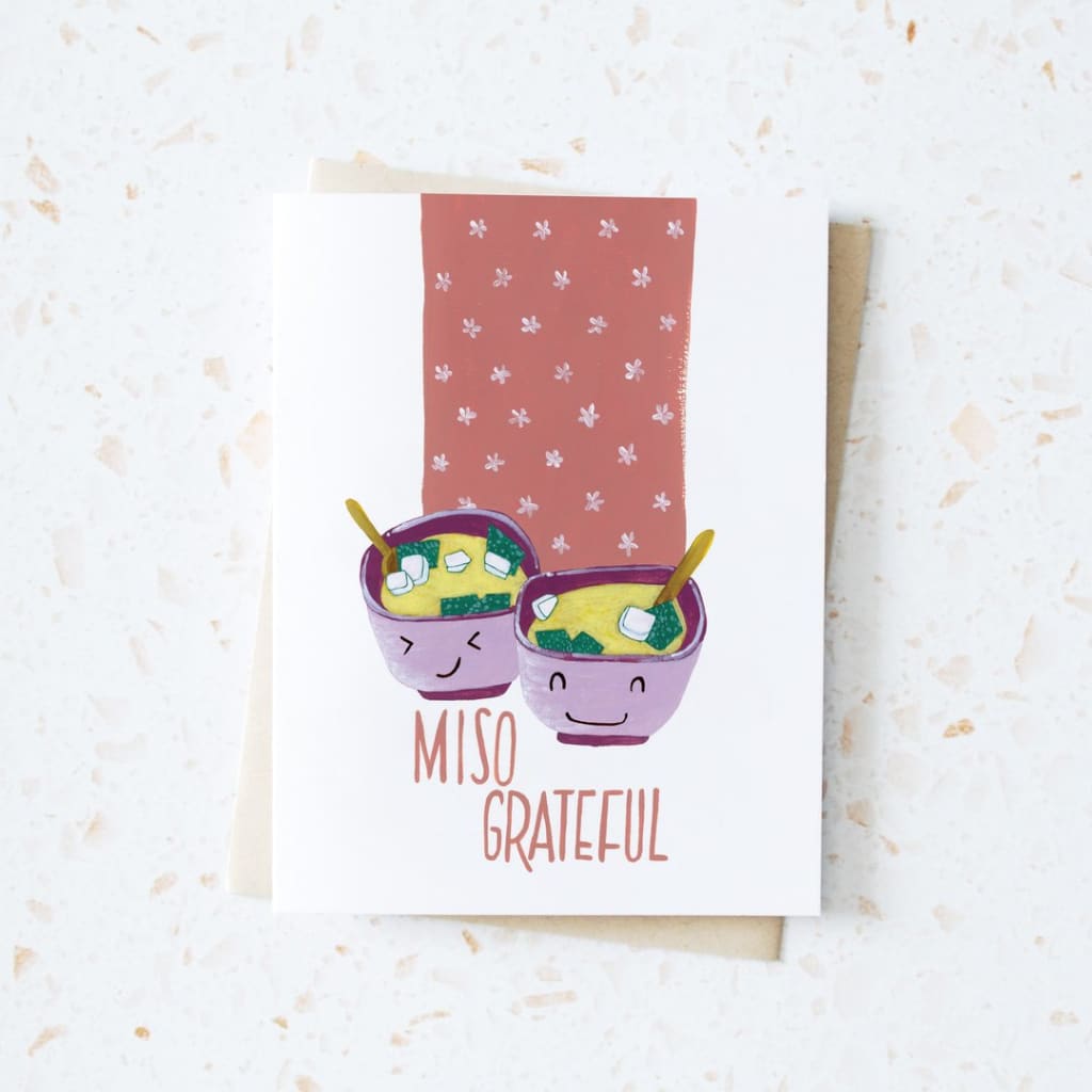 Miso Grateful Card By Hop & Flop